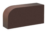 Облицовочный керамический кирпич радиусный R60 полнотелый 1НФ цвет: Темный шоколад гладкий М300 КС-Керамик